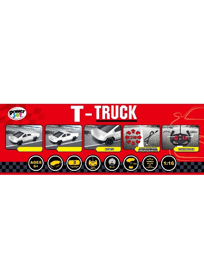 Power Joy Remote Control T-Truck 2.7G with Lights, Assorted 1 Piece (Style & Color May Vary) Each Sold Separately | Stylish geometric-built truck | Car for Display | Toy Vehicle | Gift for Collectors and Kids - Image 3